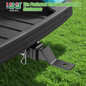 10L0L EZGO RXV hitch featuring secure locking for safe transport.