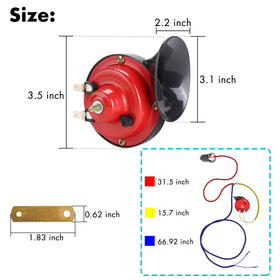 10L0L golf cart horn kit in use on a cart for enhanced signaling