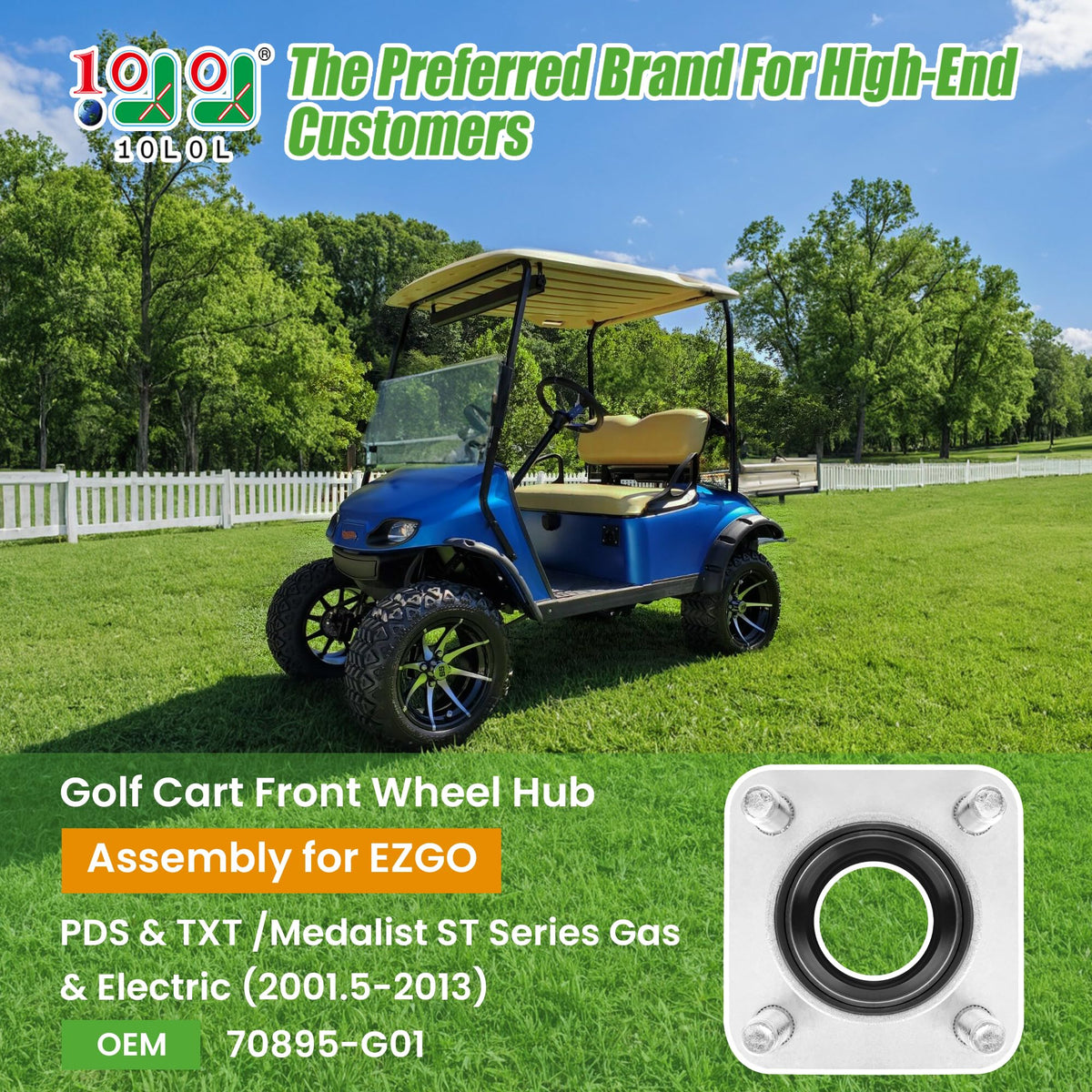 10L0L Golf Cart hub bearing provides durable support for daily rides
