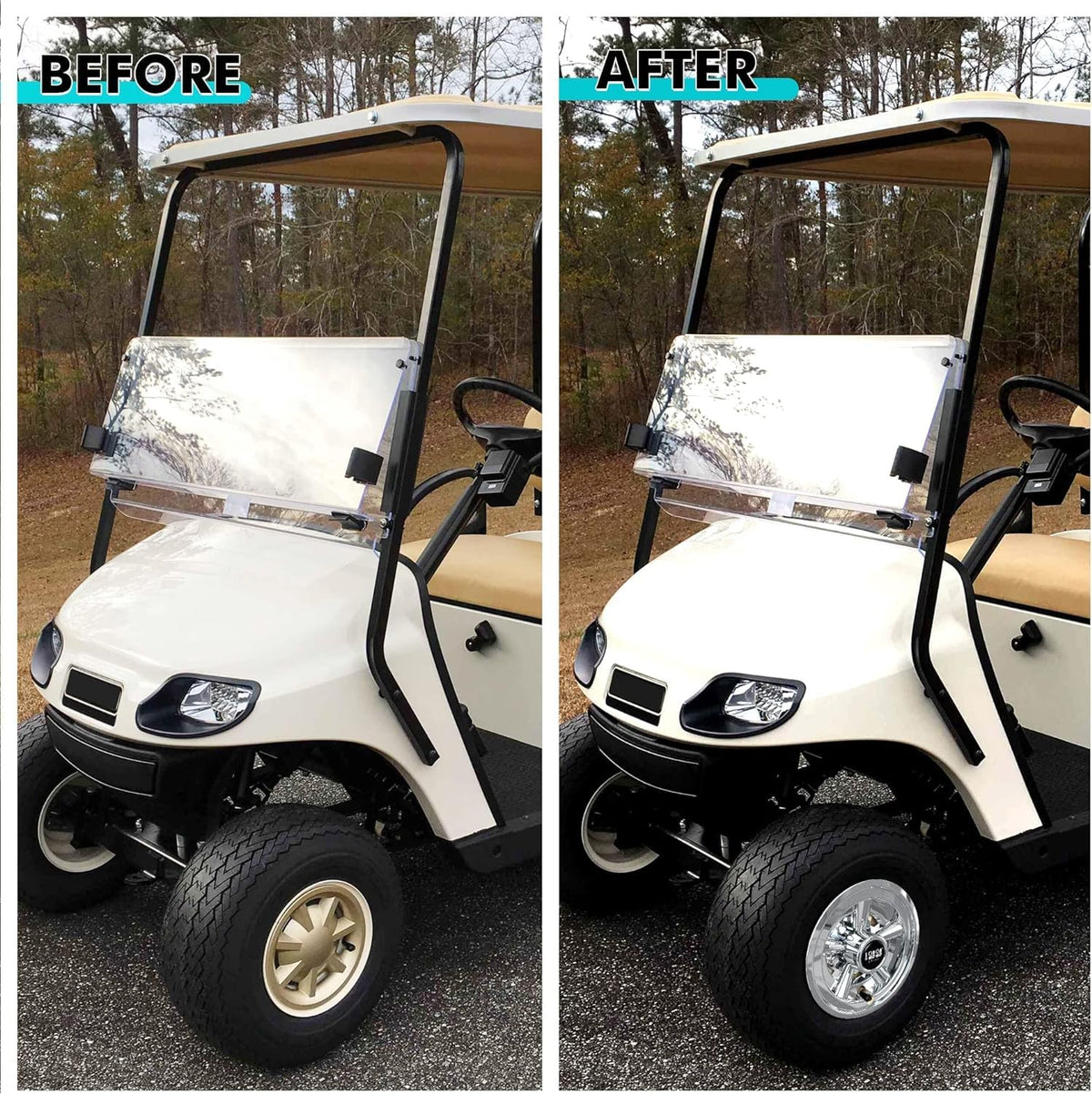 Tool-free snap-in installation demonstration for 10L0L hubcaps.