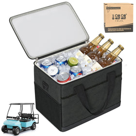 10L0L Golf Cart Ice Bag showing 27L capacity for drinks and gear, ideal for long rounds