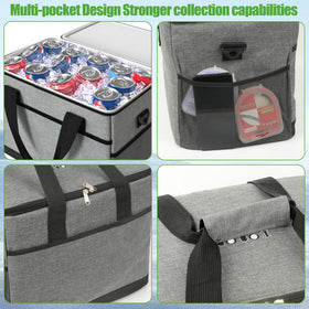10L0L Golf Cart Ice Bag side mesh pockets for phones and accessories