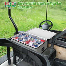 10L0L Golf Cart Ice Bag side pocket view for golf balls and small gear