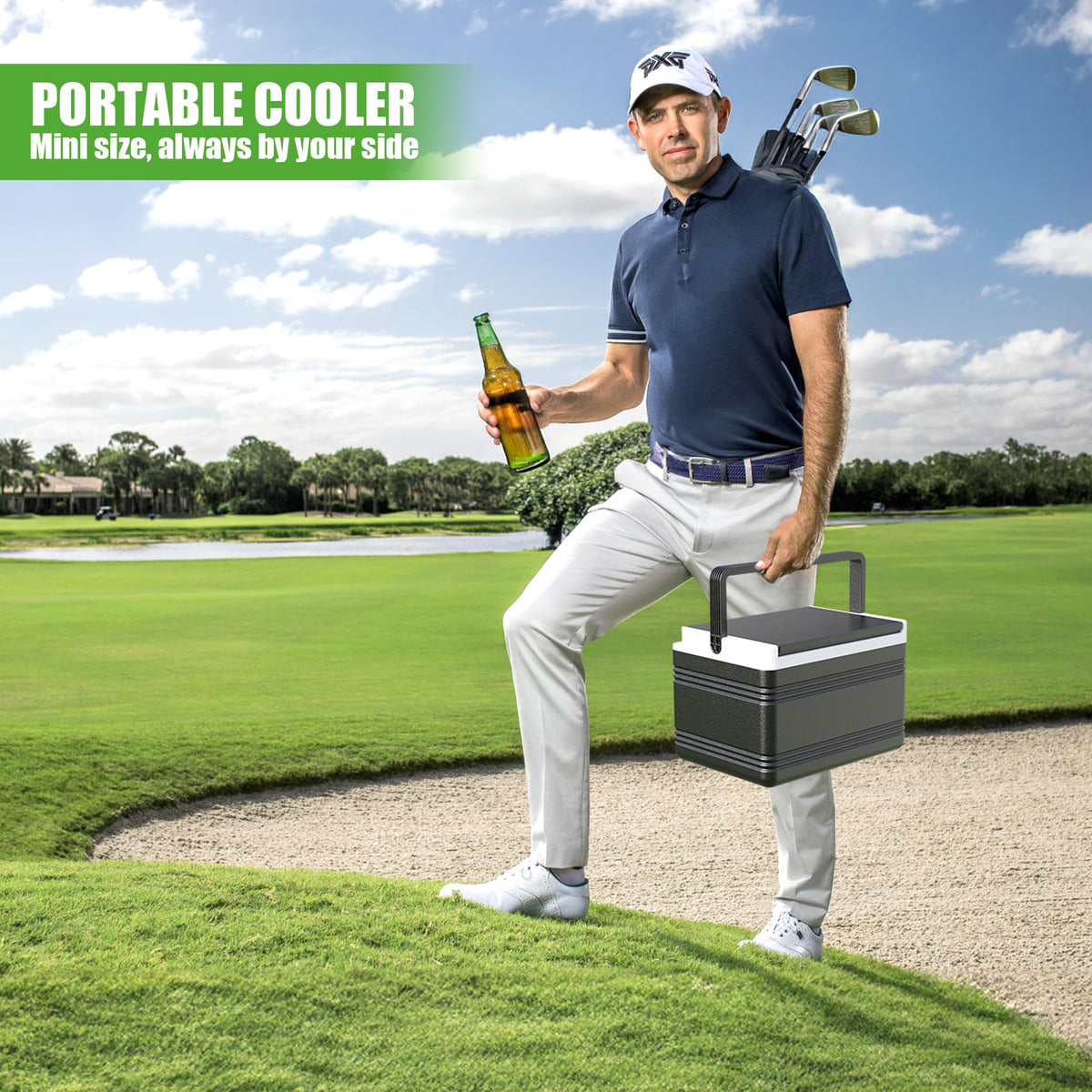 10L0L golf cart ice cooler bracket kit included supports easy, secure installation.