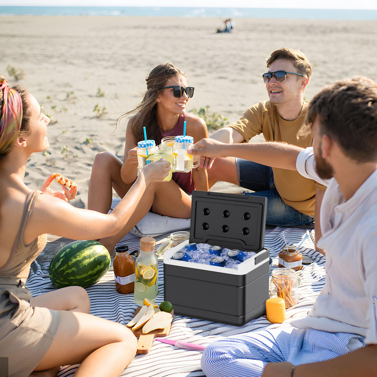 10L0L golf cart ice cooler easy installation saves setup time.