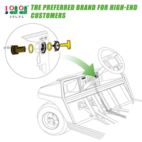 10L0L ignition switch cap attached for Club Car DS, clean install