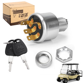 10L0L EZGO TXT ignition switch showing secure key access