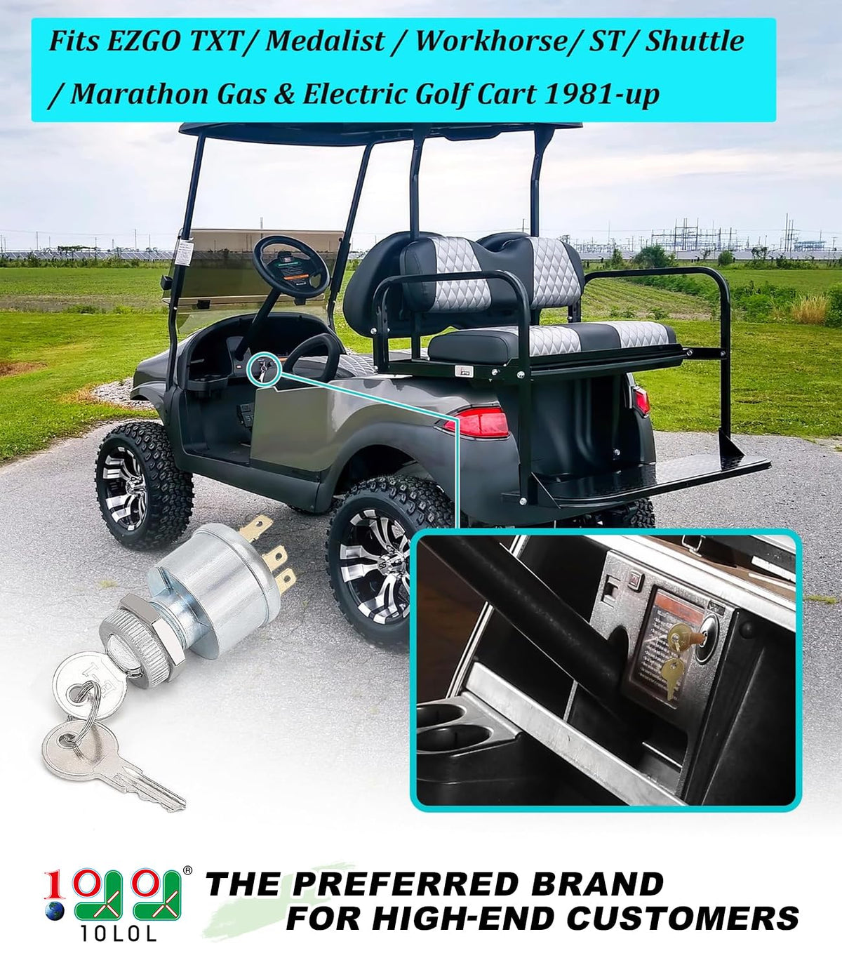 10L0L ignition switch for EZGO Workhorse boosts heavy-duty outdoor performance