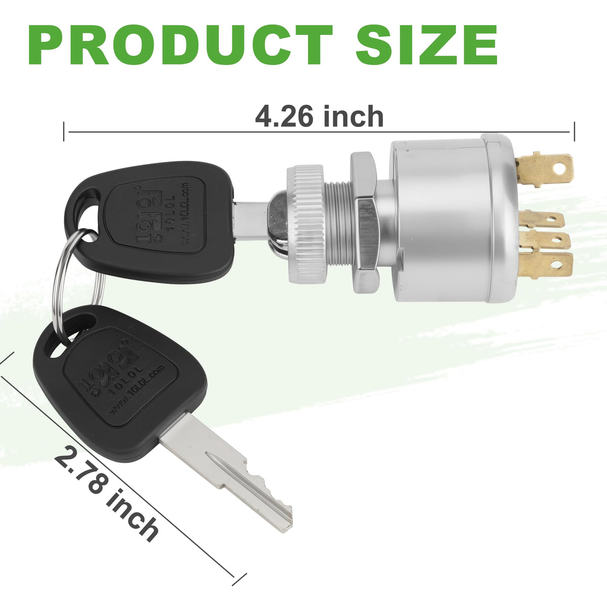 10L0L installation guide image illustrates quick tool-free swap.