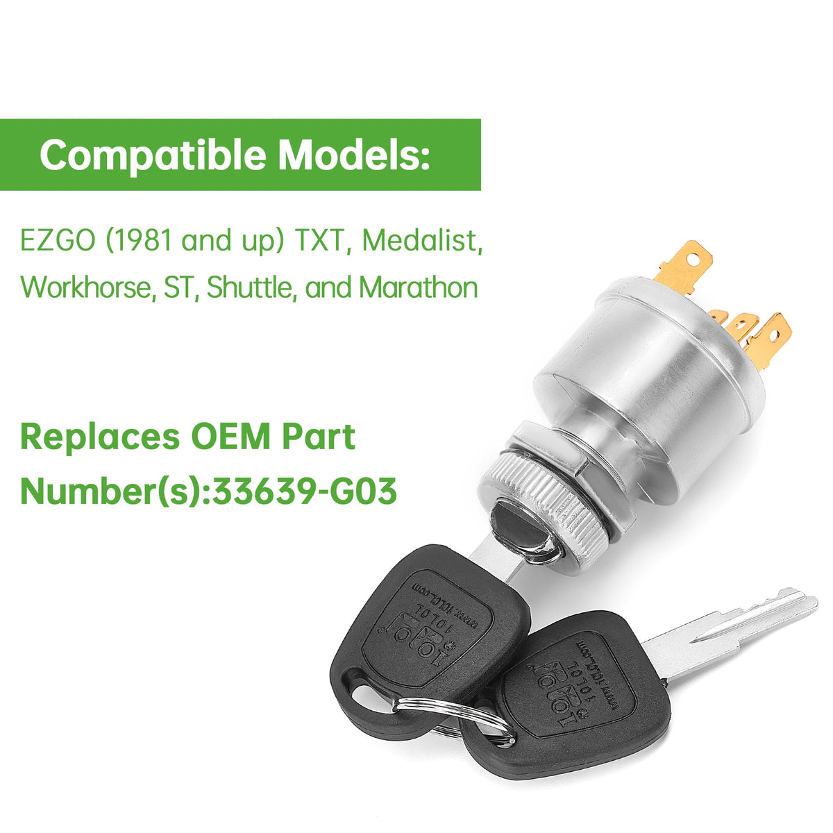 10L0L Marathon ignition switch simplifies replacement and use
