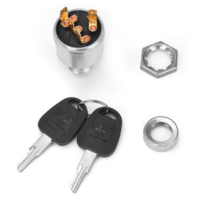 Package includes switch, lock washer, face nut, and two keys