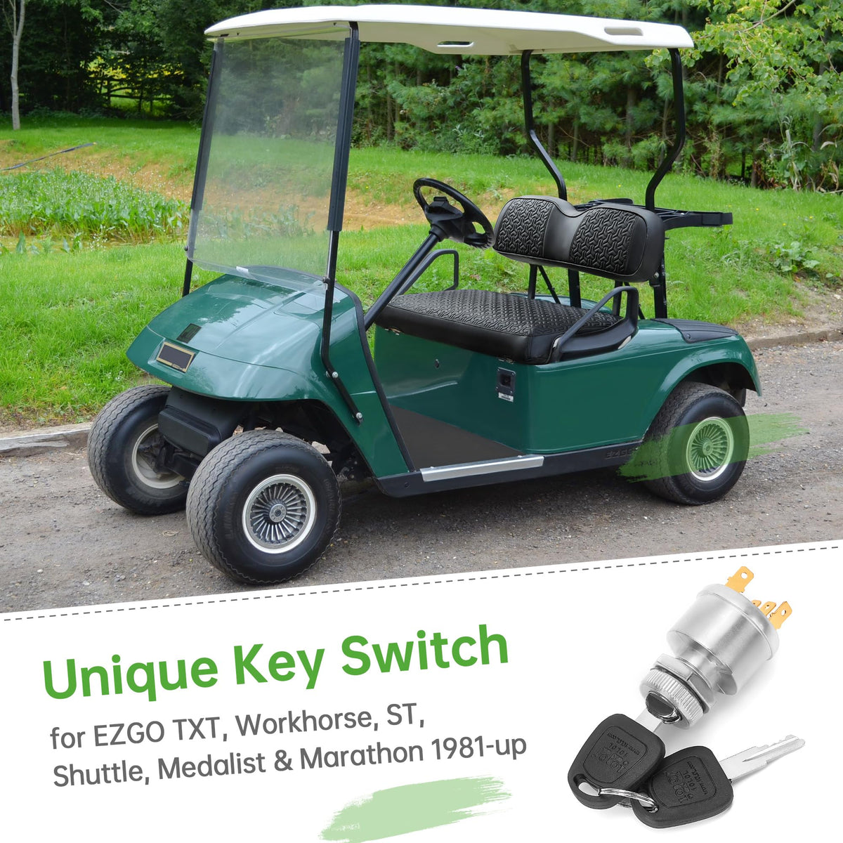 10L0L ST/Shuttle ignition switch for EZGO models, wide compatibility