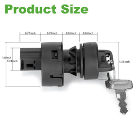 10L0L Golf Cart ignition switch includes one-year warranty