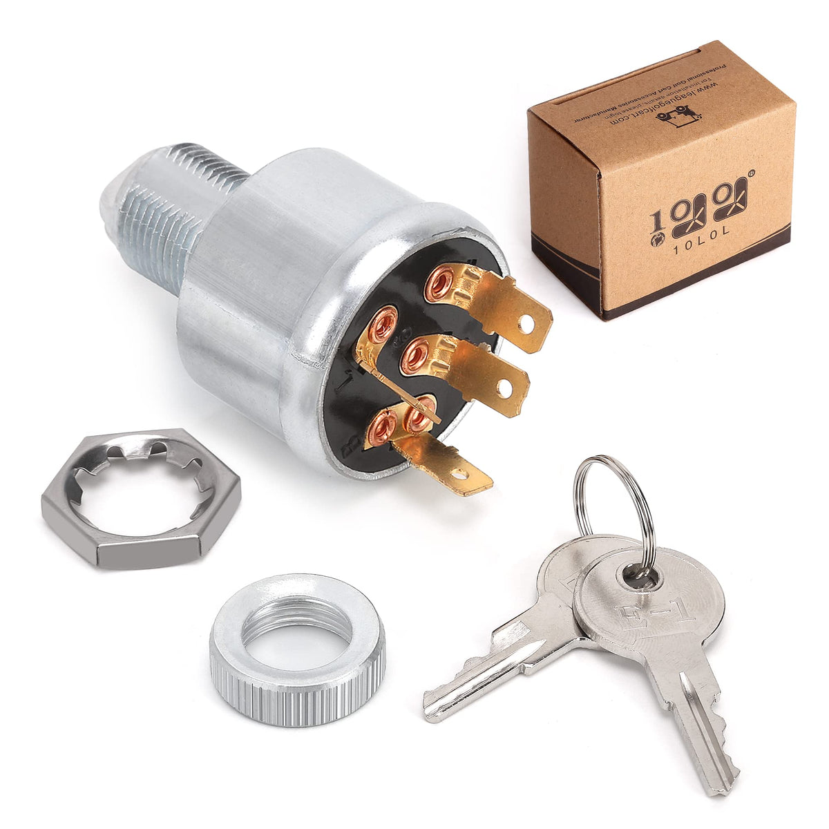Included keys with 10L0L switch offer convenient, secure ignition