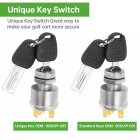 10L0L Workhorse ignition switch with sturdy 4-terminal design