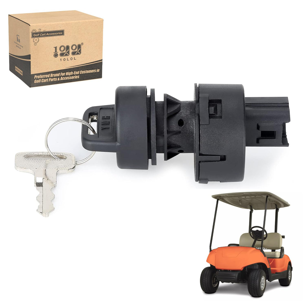 10L0L golf cart ignition switch for Yamaha G22/G29 with reliable start.