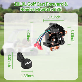 10L0L Golf Cart installation-ready assembly simplifies service and replacement.