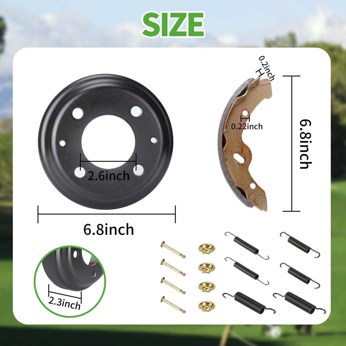 10L0L installation-ready brake kit simplifies replacement on Yamaha carts