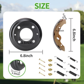 10L0L installation-ready brake kit simplifies replacement on Yamaha carts