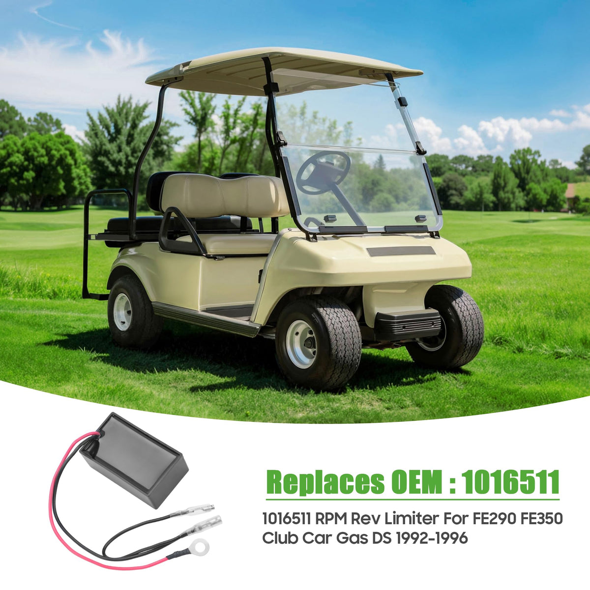10L0L golf cart installation scene with RPM limiter in place