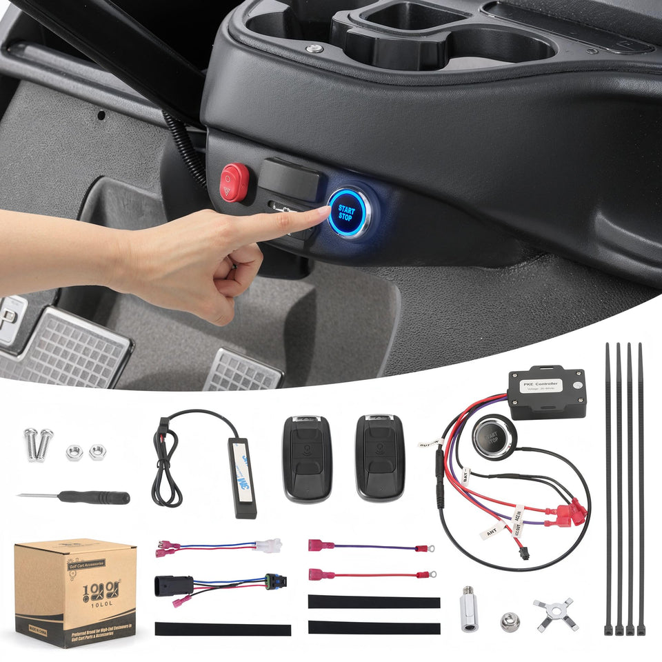 10L0L golf cart keyless ignition remote enables easy starts for users