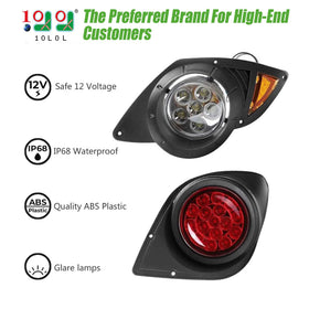 10L0L rear taillights for Yamaha G29 enhance braking visibility