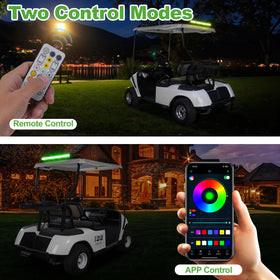 10L0L multi mode lighting for dynamic holiday effects on a cart