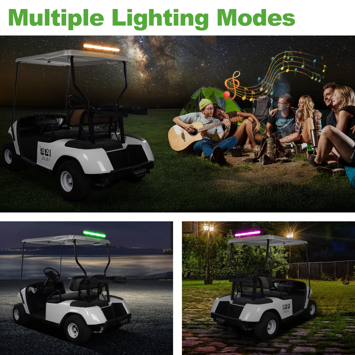 10L0L remote control for quick color changes on the golf cart light