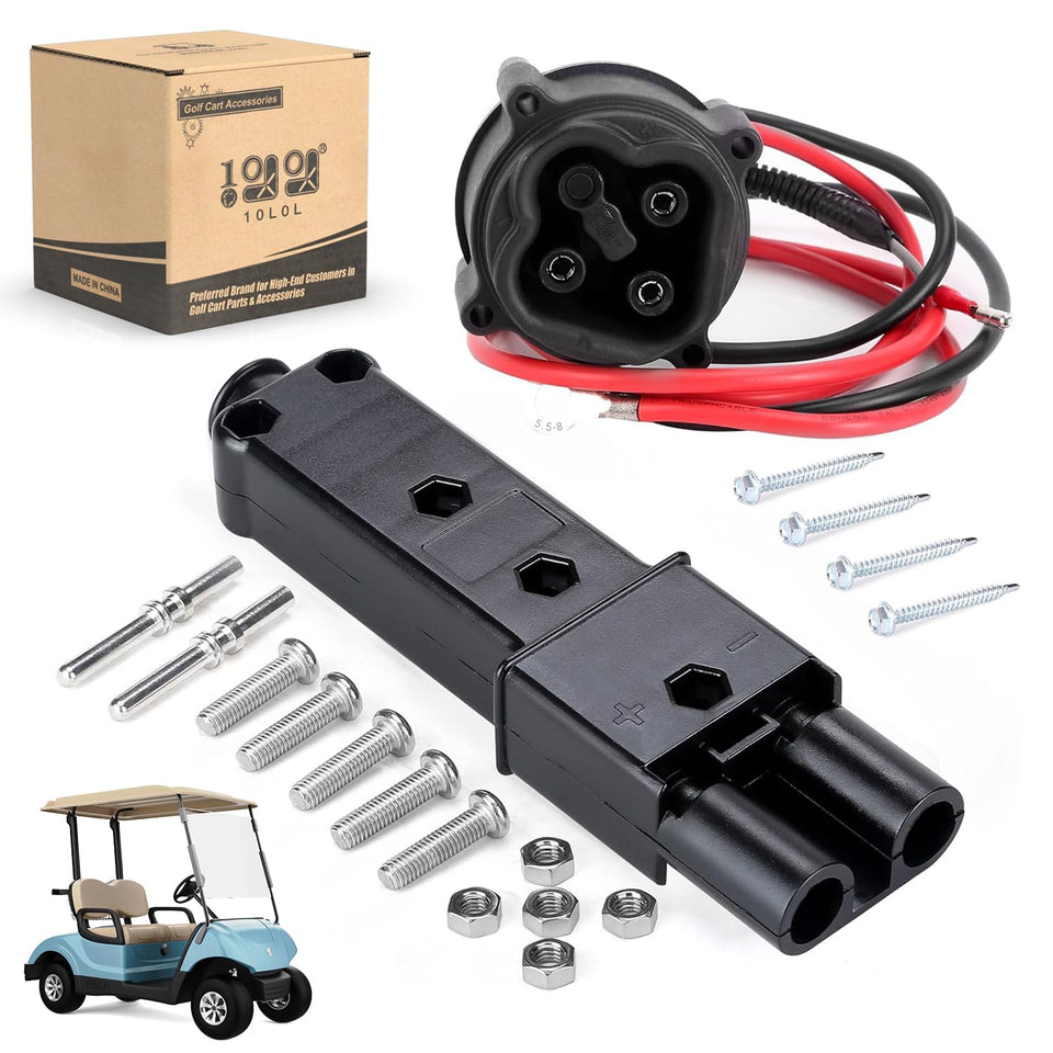 10L0L charger plug for Yamaha G19/G22; reliable 48V power delivery