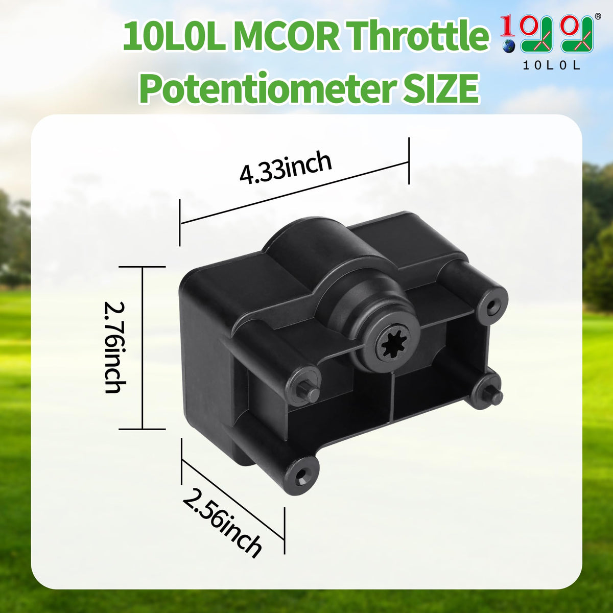 10L0L MCOR throttle potentiometer installation-ready unit for DS Carryall models.