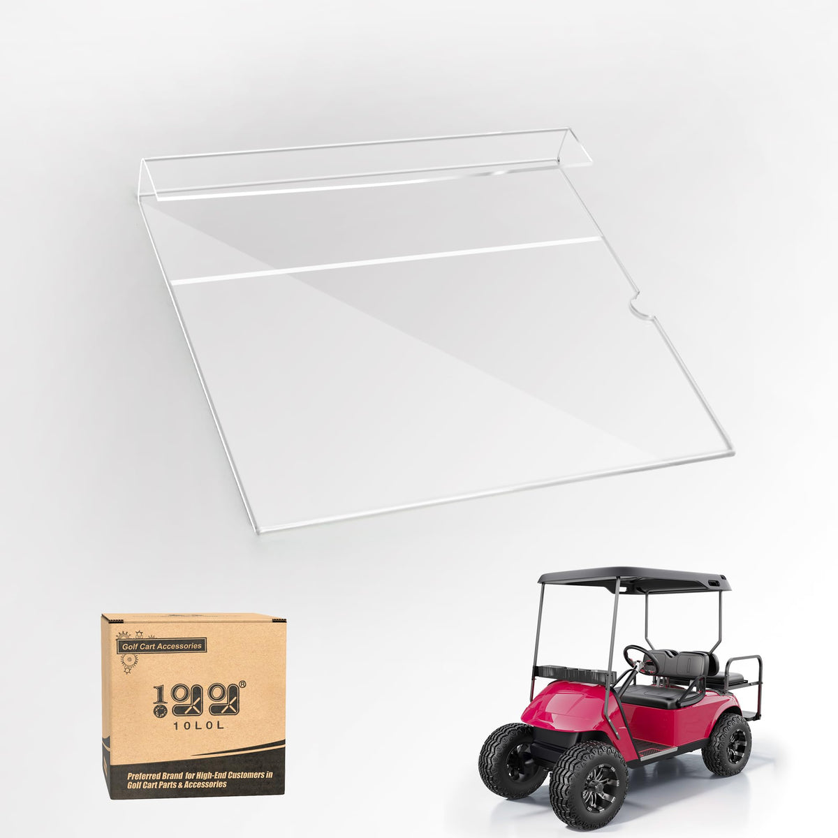 10L0L golf cart message holder kit fitted to EZGO TXT for easy notes