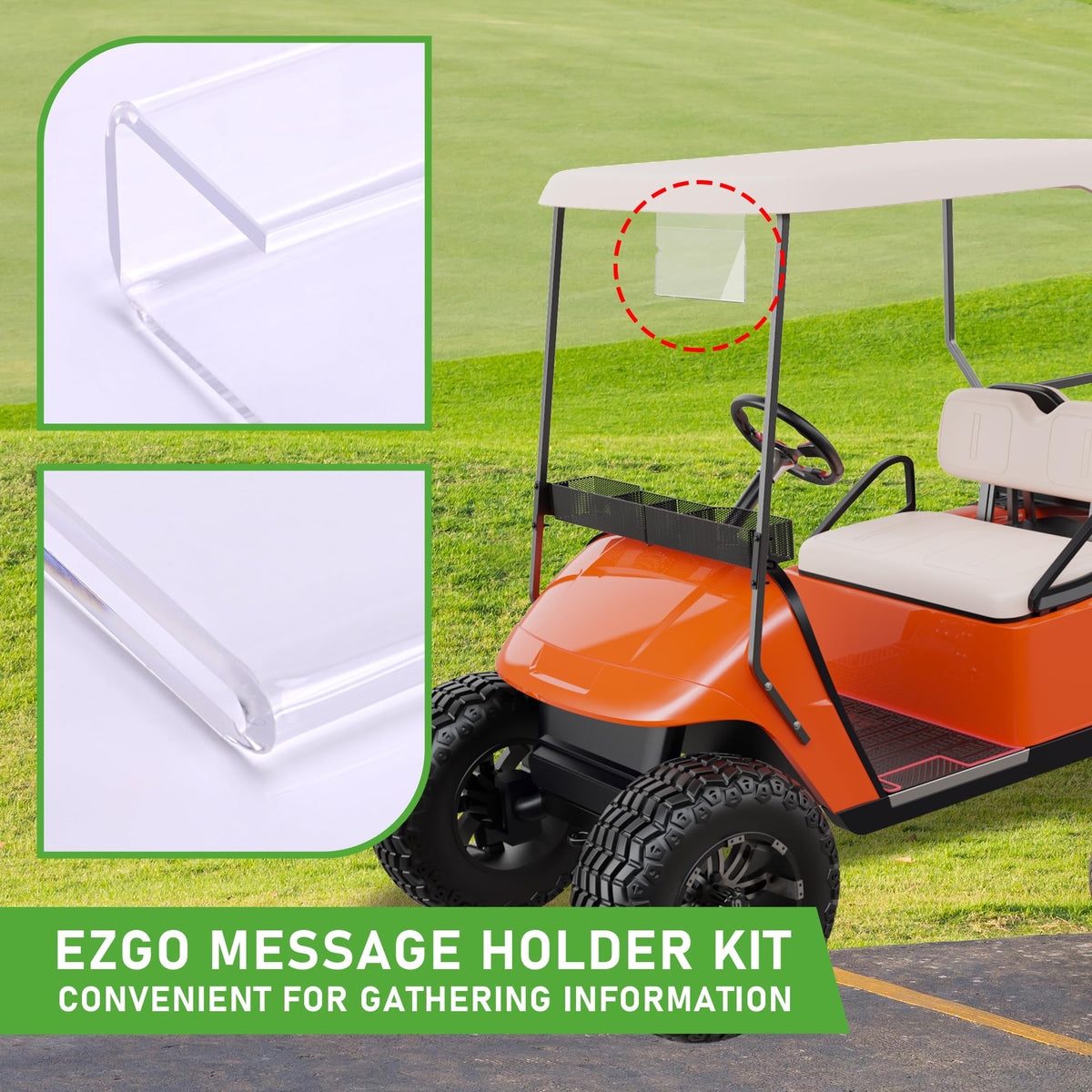 Packaging of the 10L0L Golf Cart Message Holder Kit