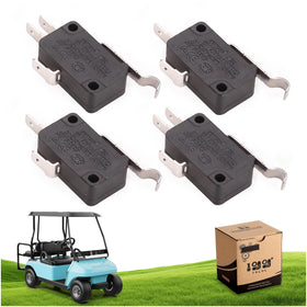 10L0L Golf Cart micro switch 2x2 prong, compatible with Club Car DS and Precedent for reliable control.