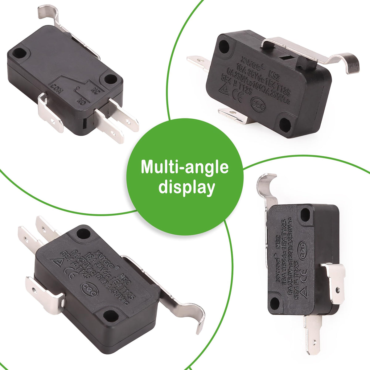 Package-included 10L0L micro switches for a complete replacement set.