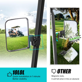 10L0L golf cart mirror Club Car fit for multiple Club Car versions