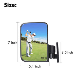 10L0L golf cart mirror convex lens for wide rear vision