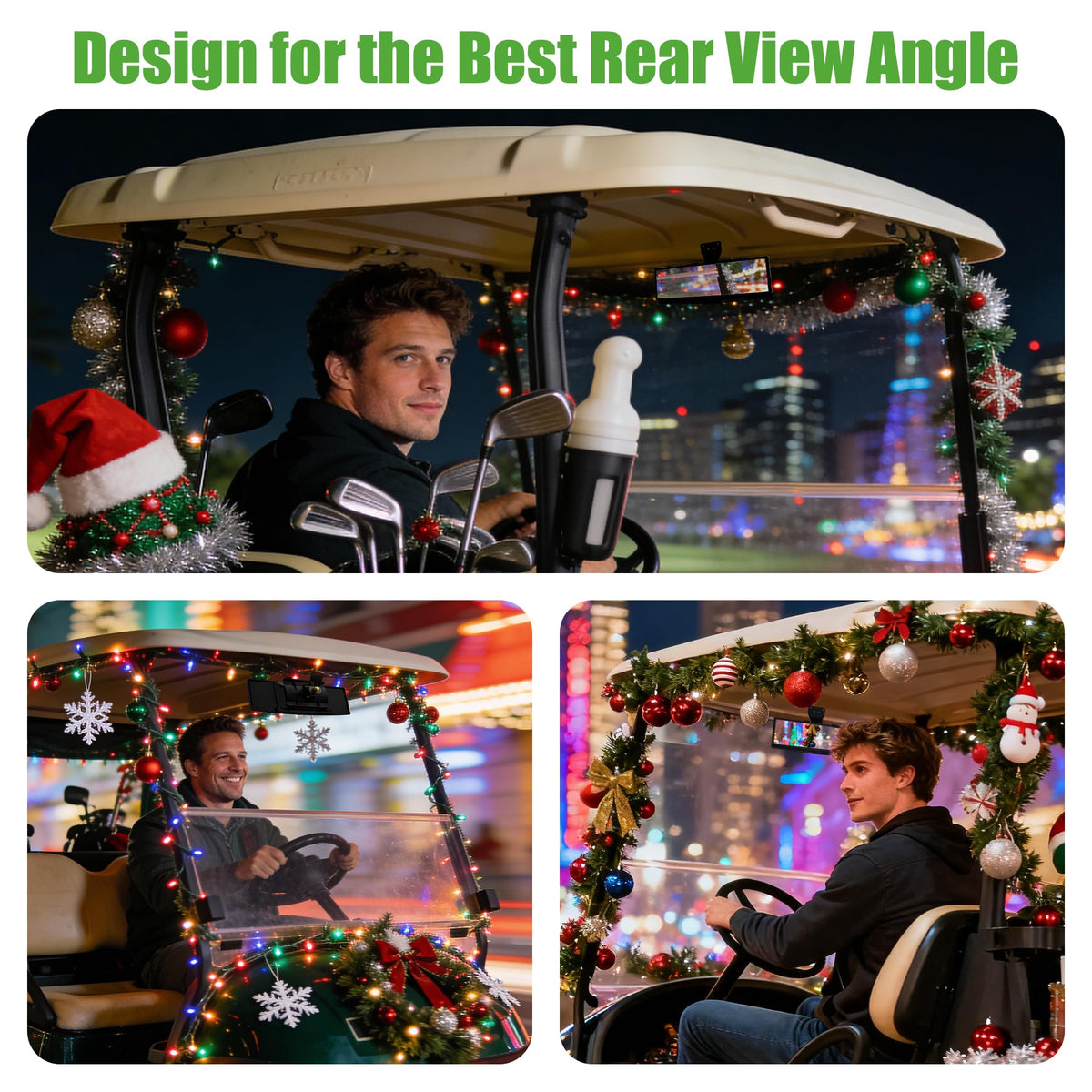 10L0L large mirror surface reduces blind spots for better awareness.