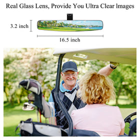 10L0L distortion-free image from universal golf cart rear view mirror