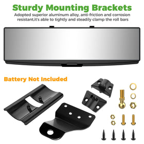 10L0L mirror installs in minutes with included instructions
