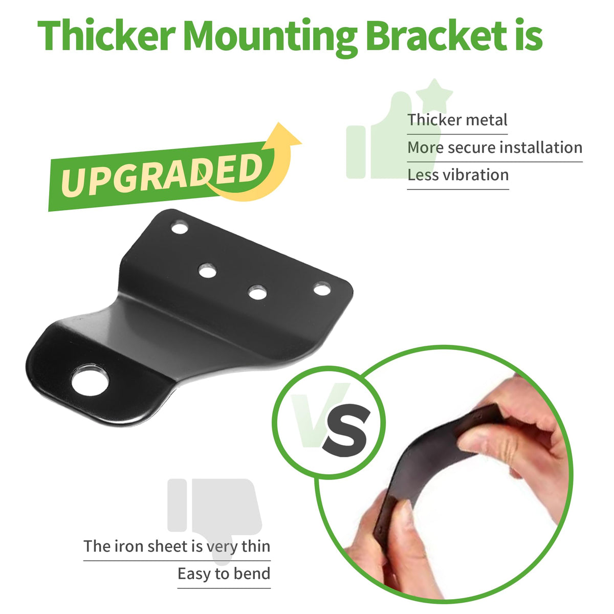 Includes simple install guide and hardware for quick mounting