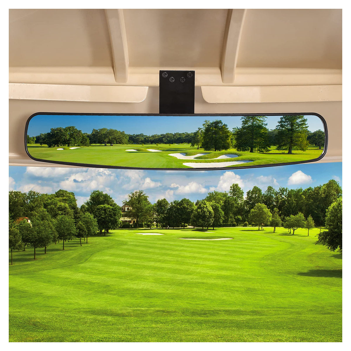 10L0L free replacement service for golf cart rear view mirror
