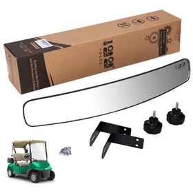 10L0L golf cart mirror rear view 16.5-inch wide improves behind visibility on Yamaha and EZGO