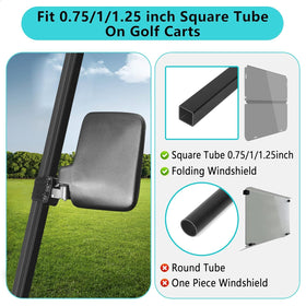 10L0L 180° adjustable mirror reduces blind spots while driving.