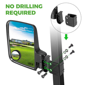 10L0L blind-spot mirror helps safer lane changes