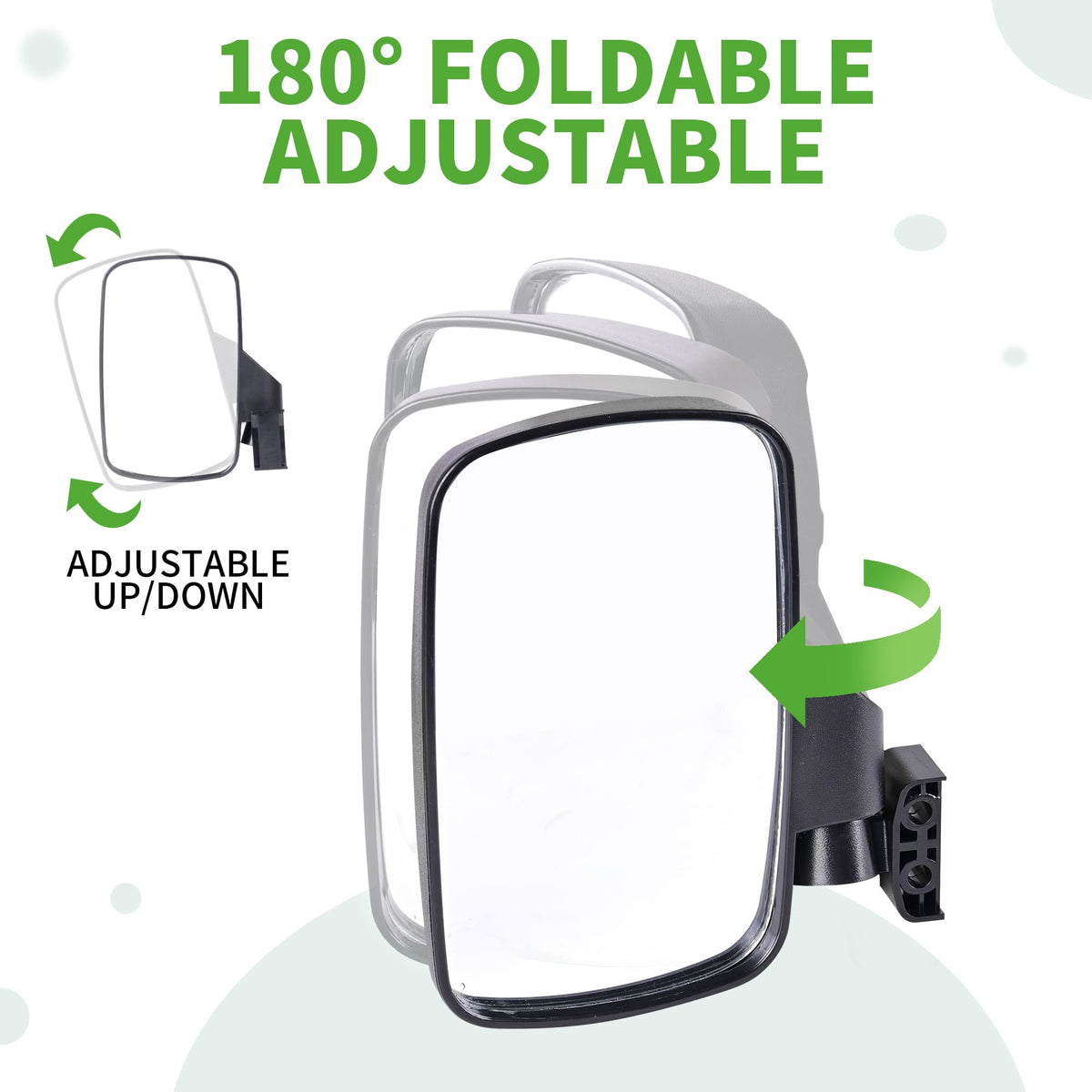 10L0L Golf Cart Mirror universal fit for EZGO, Club Car, Yamaha