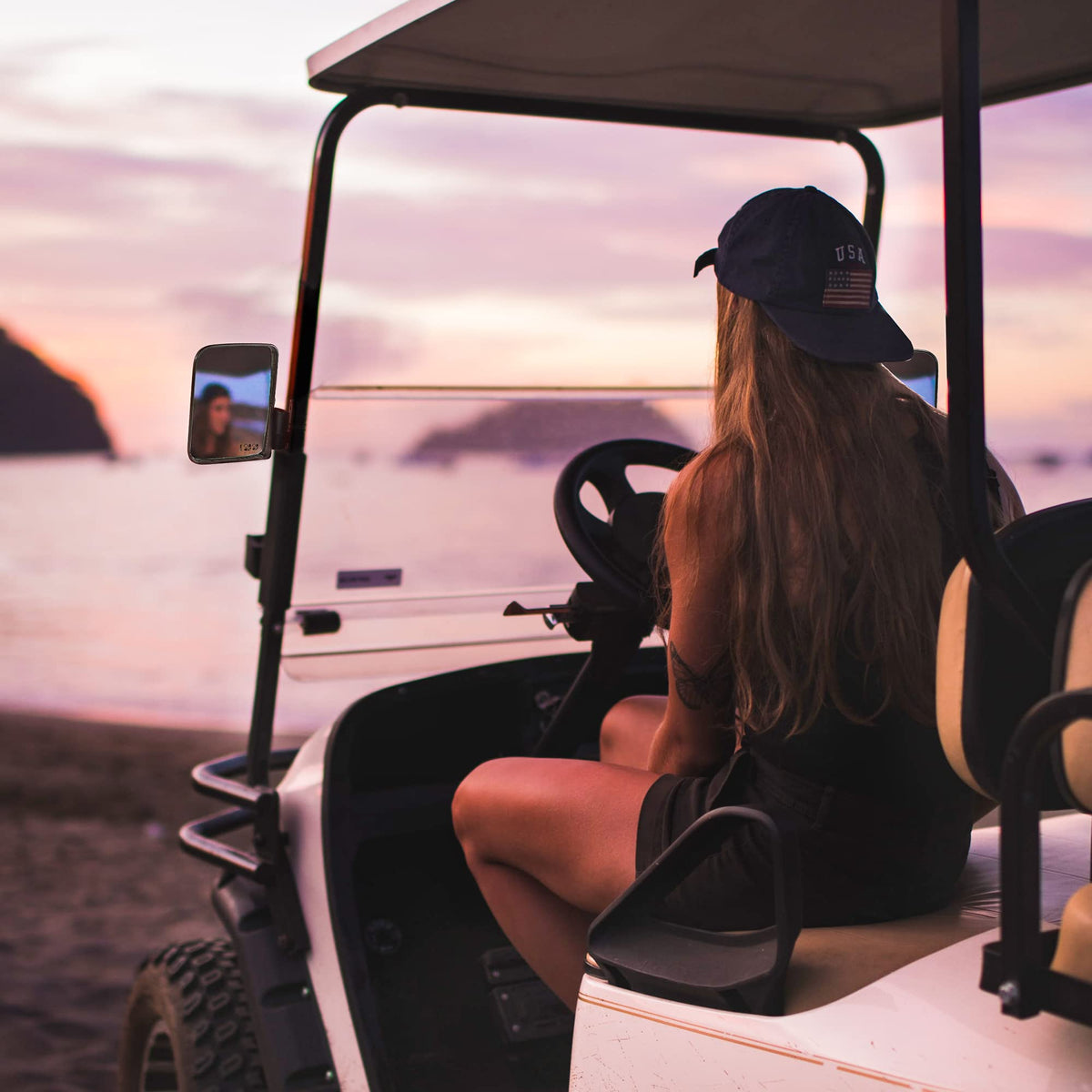 10L0L golf cart mirror weather resistant housing withstands all conditions