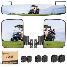 10L0L golf cart mirror wide-angle rear view for safer driving and better awareness