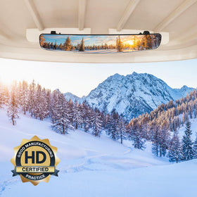 10L0L Golf Cart Mirror easy-adjustment system for quick positioning.
