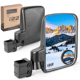 10L0L Golf Cart Mirrors front view for wider field of vision and safer driving.