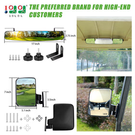 10L0L rear view mirror wide-angle behind you for easier checks.